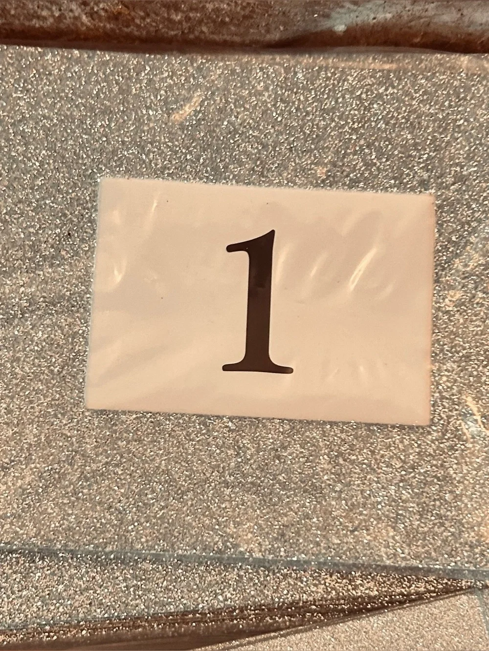Wedding reception items table numbers & easels